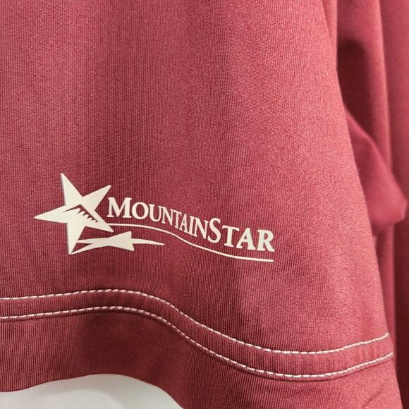 Callaway Mens Golf Shirt Extra Large Polo Short Sleeve Maroon Mountain Star - Picture 3 of 10